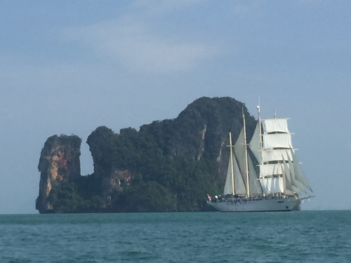 SPV Star Clipper in straights of Malacca