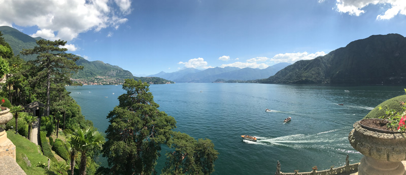 Looking northward from Villa Balbianello